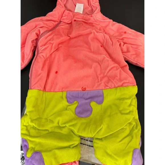 Spirit Halloween Patrick Star SpongeBob SquarePants Infant Costume 12-18M Pink - Picture 13 of 15